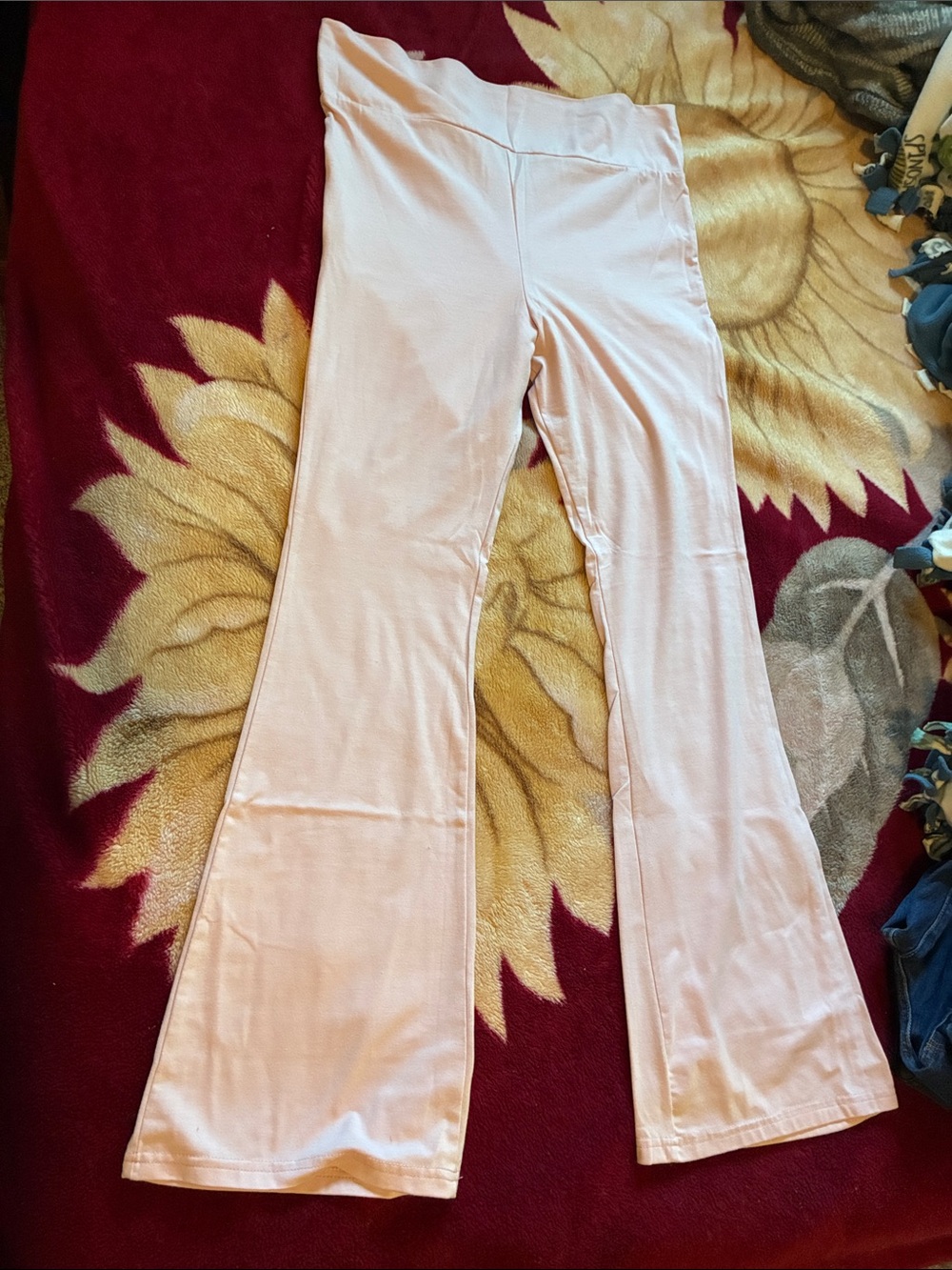 Light Pink Flare Yoga Pants